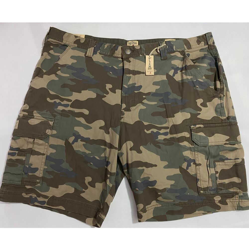 NEW RedHead Men’s Cargo Shorts – Green Camo – Size 42